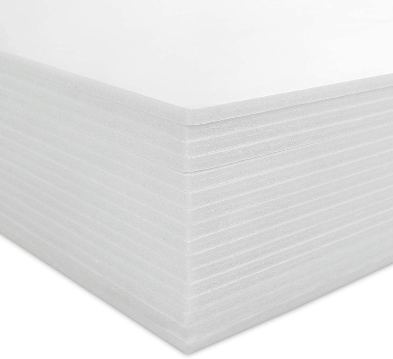 CBTONE 16 Pack Foam Board 11.7x16.5 Inch, CBTONE 3/16 Inch Thick White Polystyrene Foam Sheet for Photo Framing, Art Display and Handicraft - Image 1